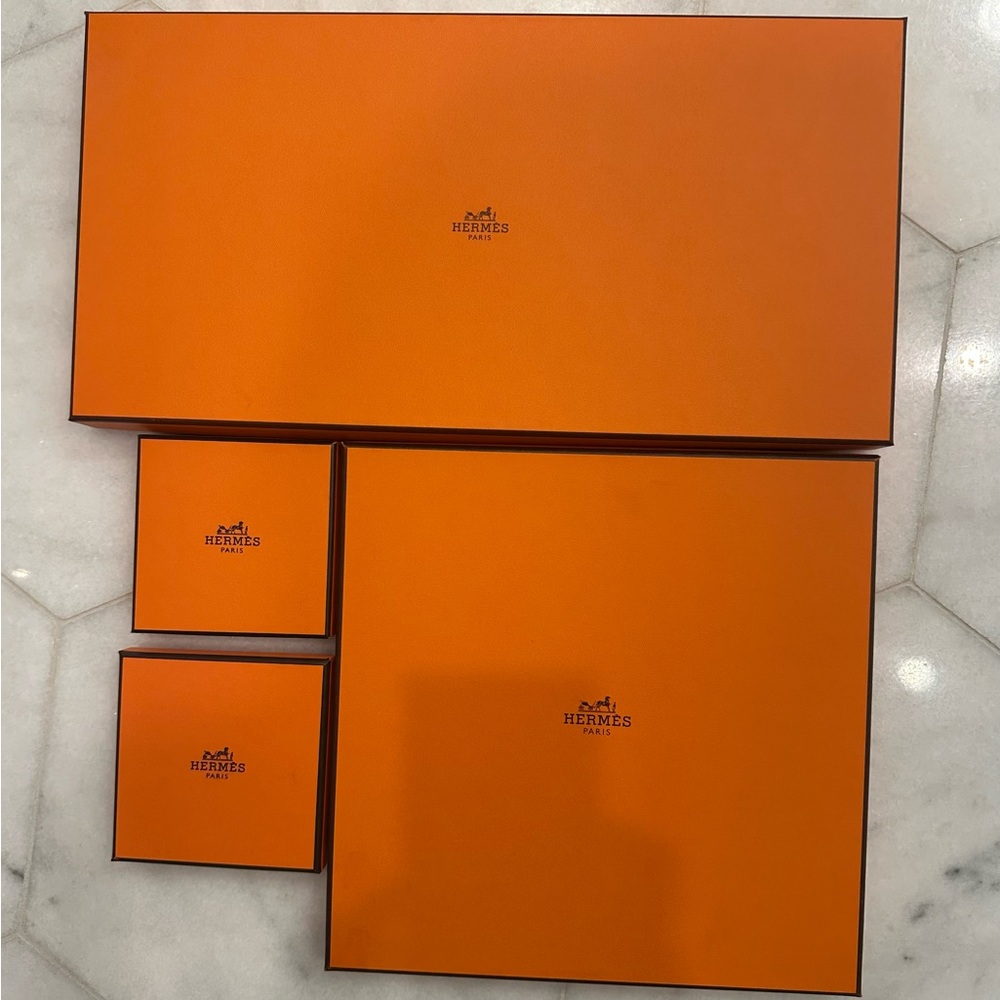 Hermès Orange Gift Boxes Set